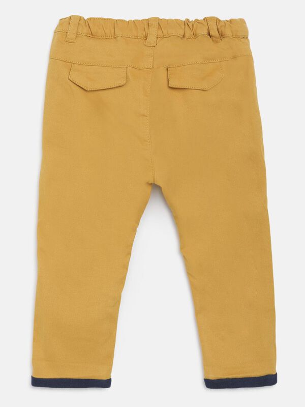 Woven Long Trousers -Mustard image number null